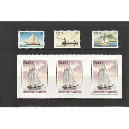 Nevis stamps 1980 - Presentation Pack - Windjammer's S.V. Polynesia