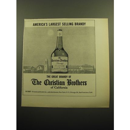 1957 Christian Brothers Brandy Ad - America's largest selling brandy
