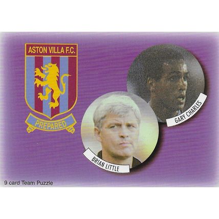 Futera's Aston Vila 1997-98 Fans' Selection: Team Puzzle - No. 7, Little & Charl