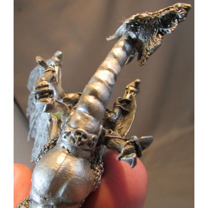 RARE 1985 DRAGON RIDER KNIGHT Stefan Tofano #7795 Pewter Dragon TSR D&D