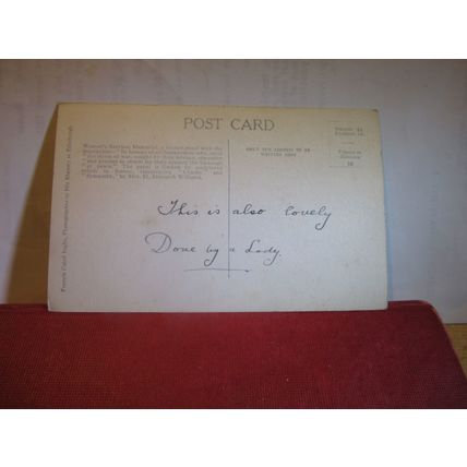 WOMEN'S SCOTTISH NATIONAL WAR MEMORIAL, EDINBURGH CASTLE. unused postcard =