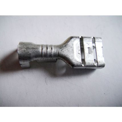 Female Spade Terminals, Pack of 25, Solder or Crimp ¼ Inch (6.6mm) New Old Stock