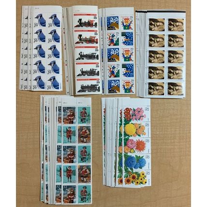 Unfolded Booklet Pane Inventory FACE VALUE $311.40 - Stuart Katz