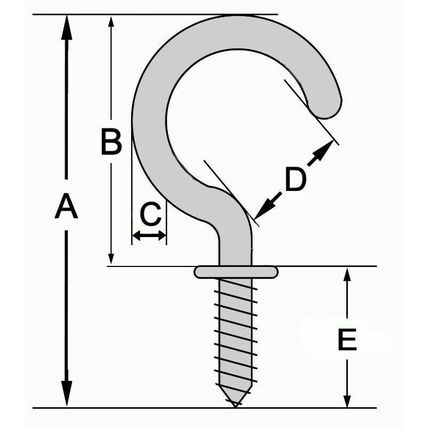 100x CHROME CUP HOOKS 19mm Screw In Strong Hanging Towel Hats Bags Coats Kitchen