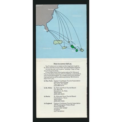 St. Kitts & Nevis, Caribbean Tourism Pamphlet