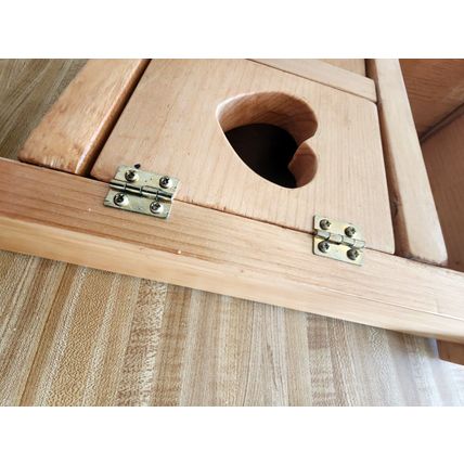Homemade Handmade Wood 2 Heart Door Hanging Wall Shelf
