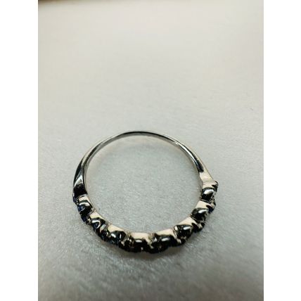 Bomb Party Ring Jewelry Sz7 Revealed RBP Petite Radiant Blue Clusters Rhodium Pl