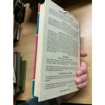 1942 1ST EDITION DOUGLAS REED "ALL OUR TOMORROWS" WW2 HARDBACK BOOK (P3)