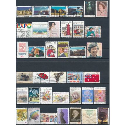 391 Stamp Selection - Australia - Used Hinged