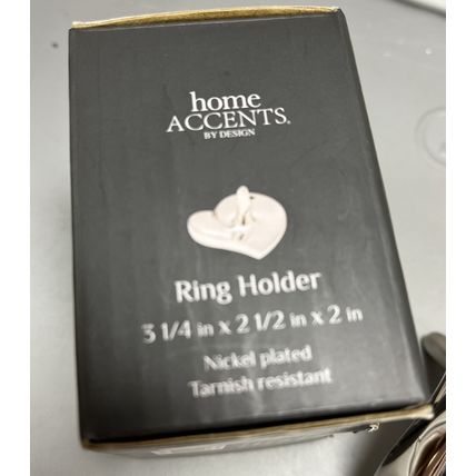 Godinger Ring Holder Necklace Bracelet Jewelry Nickel Plated Silver