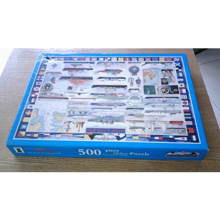 SHIPS AND THE SEA by Tony Hunt RI Jigsaw Puzzle (500 Piece) Citadel (1999)