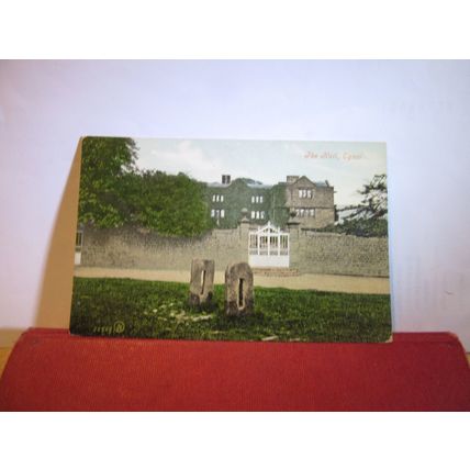 EYAM HALL, DERBYSHIRE. unused antique postcard c.1904 =