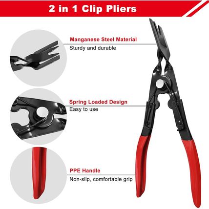 3 Pcs Clip Remover Tool, Clip Pliers Set Fastener Removal Tool , Auto Trim Remov