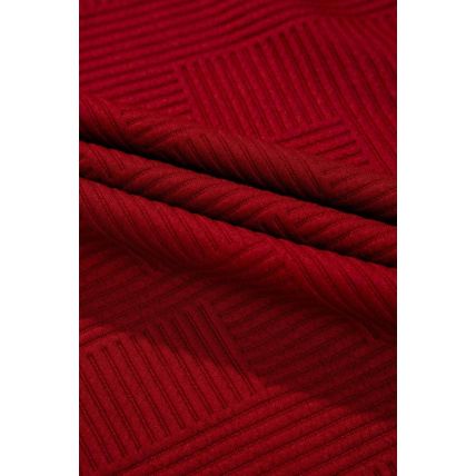 Red Dahlia Textured Loose Fit T Shirt and Drawstring Pants Set