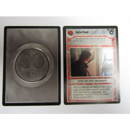 Star Wars 1997 Cloud City Decipher CCG B/B Card Captive Pursuit LS