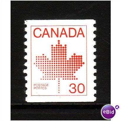 CANADA 1982 SG1036 30c BRIGHT SCARLET COIL STAMP U/M MINT