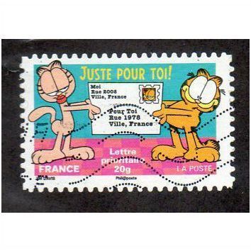 FRA 2008(55c) 'GARFIELD- HOLDING ENVELOPE ' FINE USED (EBID20841)