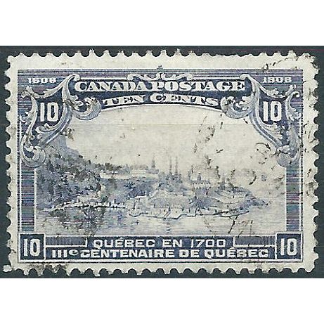 Canada 1908 SG193 10c Violet Quebec Tercentennary Good/Fine Used....