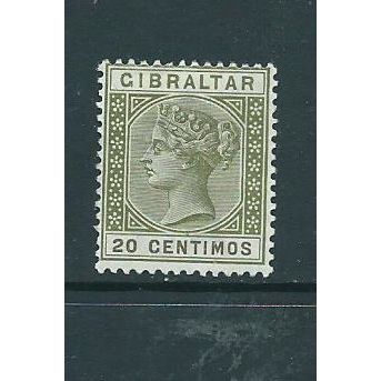gibraltar stamps sg25 hm sg 25