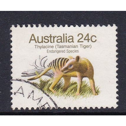 AUSTRALIA 1981 WILDLIFE 24c TASMANIAN TIGER USED SG788