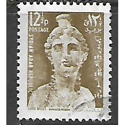 SYRIA 1967 CORE BUST 12 1/2p BROWN SG 945 FINE USED#