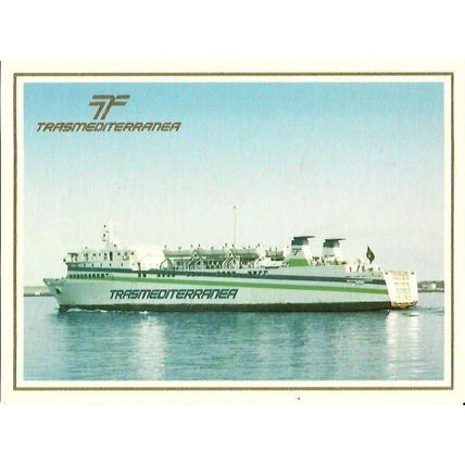 Trasmediterranea MV CIUDAD DE ZARAGOSA Company Postcard