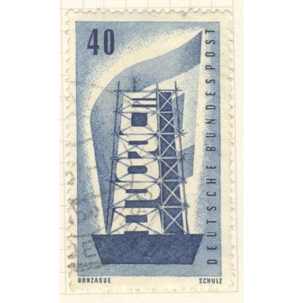 Germany 1956 - 40pf blue - Europa - used