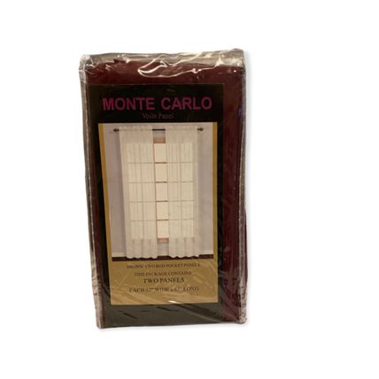 United 57" x 63" Monte Carlo Voile Window Curtain Panel
