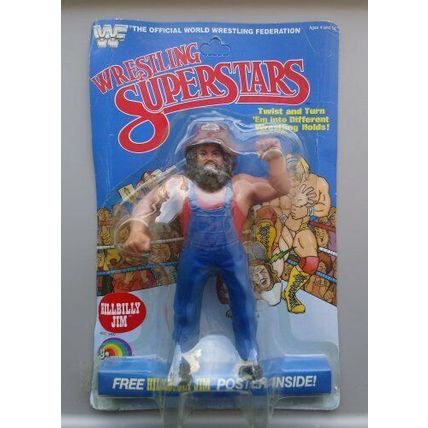 wwf ljn hasbro wrestling superstars unpunched hillbilly jim wrestling figure