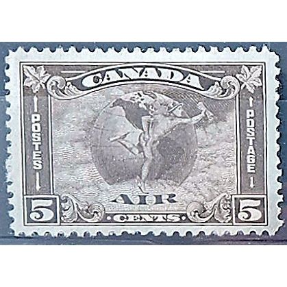 Canada 1930 SG310 5c Deep Brown AIR Mounted Mint (album page remainders) ..