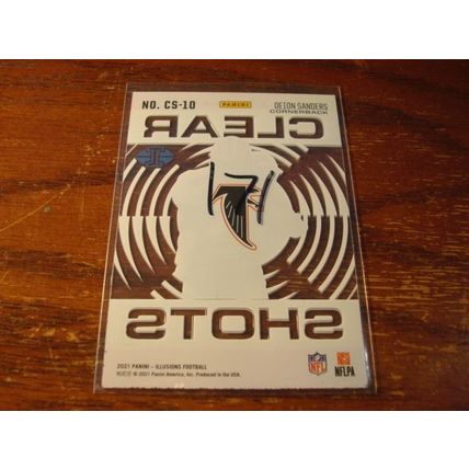 2021 Panini Illusions, Clear Shots, DEIONE SANDERS, Falcons #CS-10