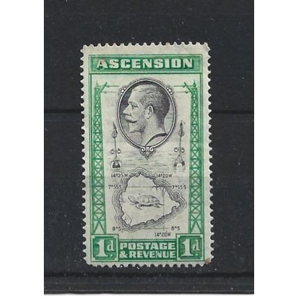 AscensionIsland.SG22 1d Ascension Island.Mounted Mint.Oct24