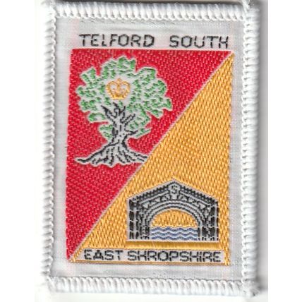 Scout Badge UK- Telford East Shropshire - Ribbon (BY102)