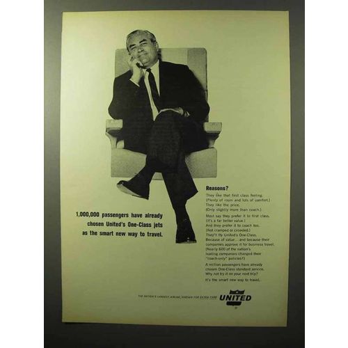 1964 United Airlines Ad - Smart New Way to Travel