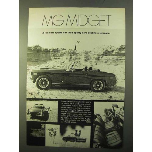 1970 MG Midget Ad - A Lot More Sports Car