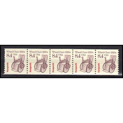 2256 8.4c Wheel Chair Very Fine MNH Dry Gum PNC 1/5 X3036