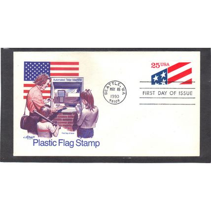 FDC Artmaster 2475 25c Flag BPS (Cachet-U/A) CV41277