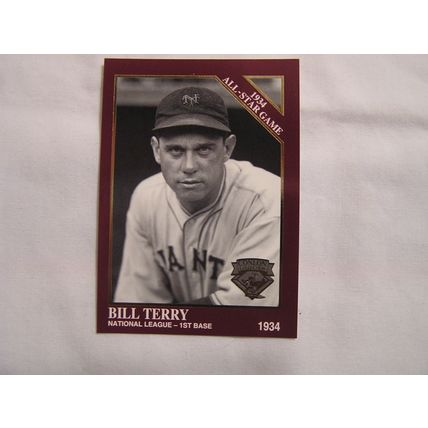 William Bill Terry 1994 The Sporting News Conlon Collection BURGUNDYNO.1100