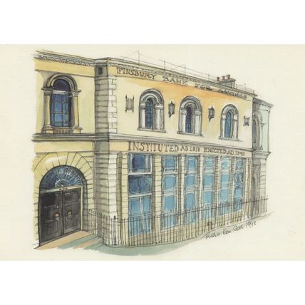 Finsbury Charles Dickens Savings Bank London Clerkenwell Postcard
