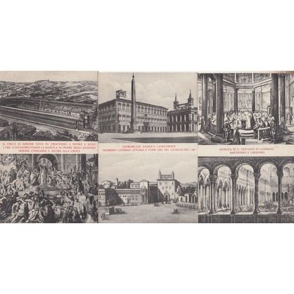 Basilica Rome Roma Ripostelli 3x Old Italy French Postcard s See Reverses Too