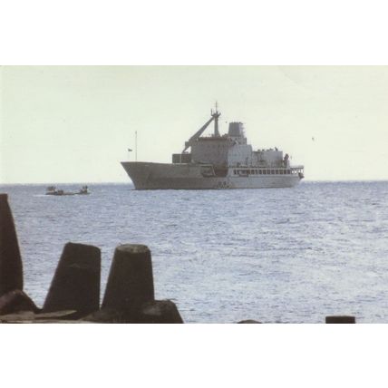 SAS Drakensberg South African Military Navy Ship Postcard