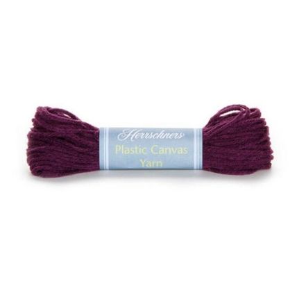 Herrschners Plastic Canvas Craft Yarn Dark Purple