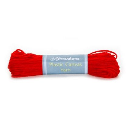 Herrschners Plastic Canvas Craft Yarn Red