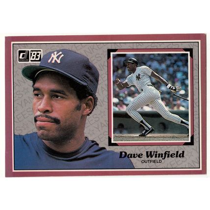1983 Donruss Action All Star baseball card 36 Dave Winfield