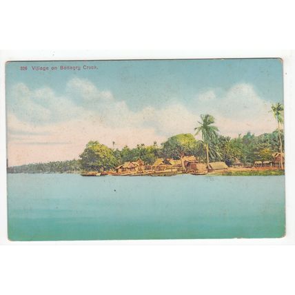 Village on Badagry Creek Postcard Nigeria