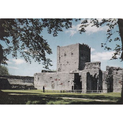 Portchester Castle Hampshire Postcard unused creased