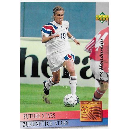 Upper Deck FIFA WC USA 1994 Preview: Future Stars, USA - Henderson (Chris)