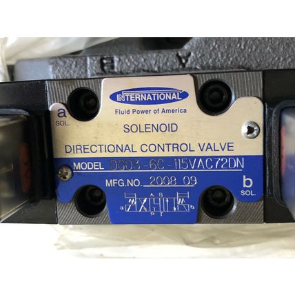 NEW INTERNATIONAL DG03-6C-115VAC72DN,DG08-2C-10 SOLENOID HYDRAULIC VALVE,Am,Ck