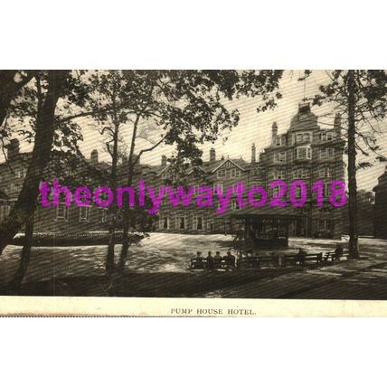 Pump House Hotel, Llandridod Wells, Wales, Rare Postcard 1900s