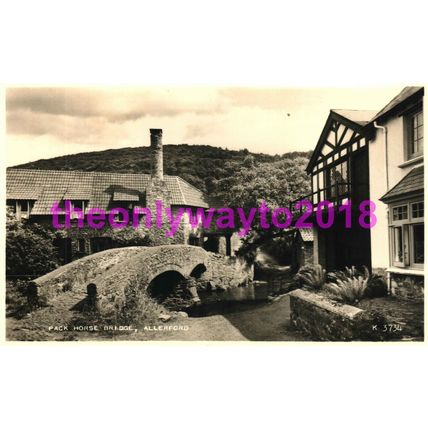 Pack Horse Bridge, Allerford, Somerset, Valentines Postcard